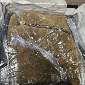 NWT Giuseppe Zanotti Green with Gold hardware Combat Boots